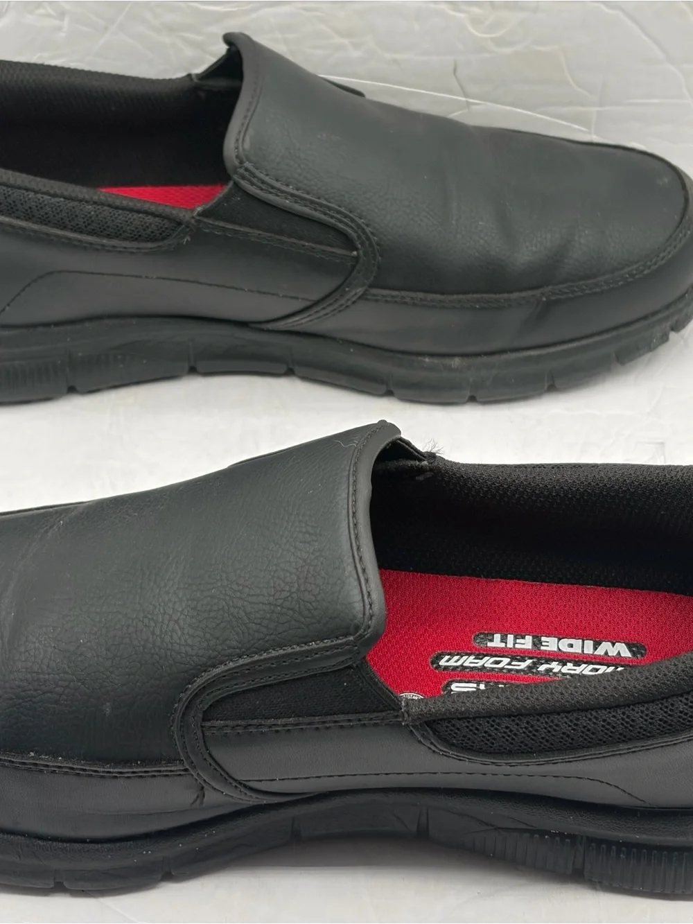 Skechers Work Relaxed Fit Nampa Groton Slip Resistant Shoes Black Men’s Size 9 W